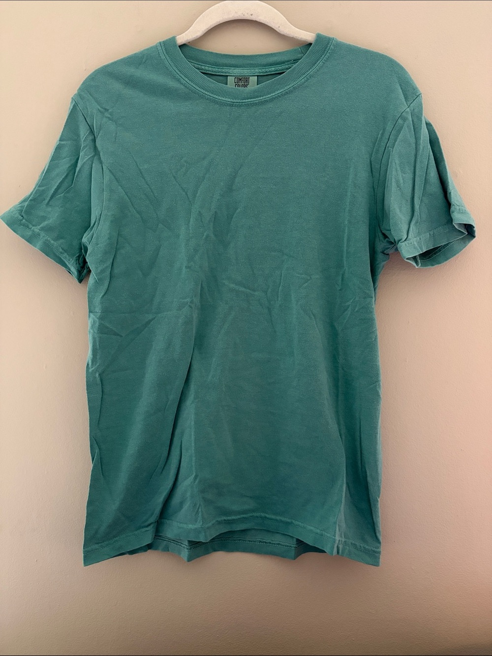 Comfort Colors Unisex Green Crew Neck T-Shirt Small